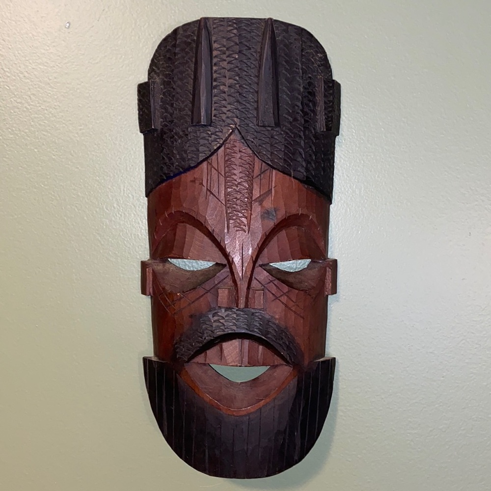 Decorative wooden mask - sold